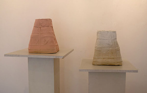 Fragment from Aldona Keturakienė ceramics exhibition "Her Room"