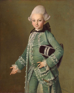 Carl-Ludwig Christinek. "Portrait of Aleksei Bobrinski" 1770. Hermitage, St. Petersburg, Russia.