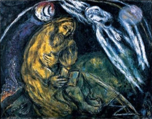 M. Chagallas. „Pranašas Jeremijas“