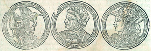 „Palemono sūnūs: Barkas, Kunas ir Spera“, A. Gvagnini kronika, 1581 m. LMAVB