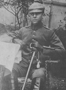 Leitenantas E. Vurchė Rytų fronte 1915 m.
