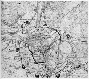 1903 m. Kauno tvirtovės planas. Nuotr. iš www.9fortomuziejus.lt