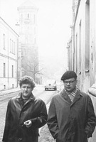 A.Mikuta ir A.Martinaitis. 1970 m. Kaune. R.Rakausko nuotr. (iš kamane.lt archyvo).