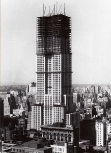 Construction of Empire State Building, New York, USA.