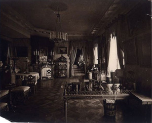 Verkių rūmų interjeras, 1873 m., LNM