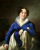 J. Oleškevičius. "Portrait of a lady", 1823. The National Museum in Warsaw, Poland
