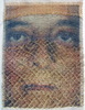 PASKUTINĖ NUOTRAUKA, 2002,  20 × 17, dvigubas audimas, aukso siūlai.