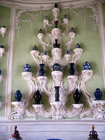 Kuršo hercogo Birono porceliano kolekcija, Rundalės rūmai, Latvija. Autoriaus nuotr.