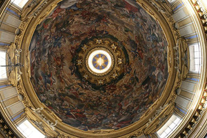 Šv. Agnietės bažnyčios kupolas, Roma. Autoriaus nuotr.