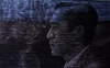 POKALBIS RESTORANE – VYRO PORTRETAS, fragmentas iš projekto APIE KINĄ,  2007, linas, poliesteris, siuvimas