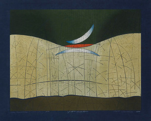 B. Stančikaitė. „Švelnus prisilietimas“. 1998, akvatinta, ofortas, 48 x 64 cm. Modernaus meno centro archyvo nuotr.