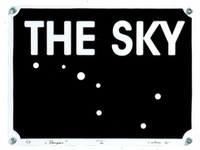 THE SKY. 2005, metal, enamel, 30x40.