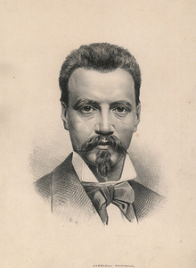 Vladislovas Valkevičius. "Elvyras Mykolas Andriolis", lithograph from the mid 19th century.